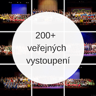 200+ veřejných vystoupení