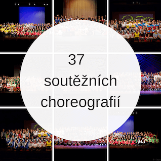 37 soutěžních choreografií